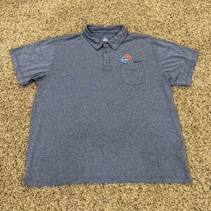 Dominos Gear Polo Shirt Mens XL Dominos Pizza Employee Uniform Chest Pocket